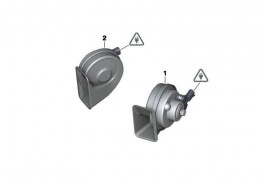 Avertisseur sonore (klaxon) d'aigus et de basses pour BMW Série 1 E81 E82 E87 E88