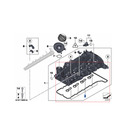 Joint cache culbuteur / Joint de profil couvre culasse pour BMW