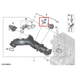 Capteur de pression de suralimentation pour BMW Série 2 Active