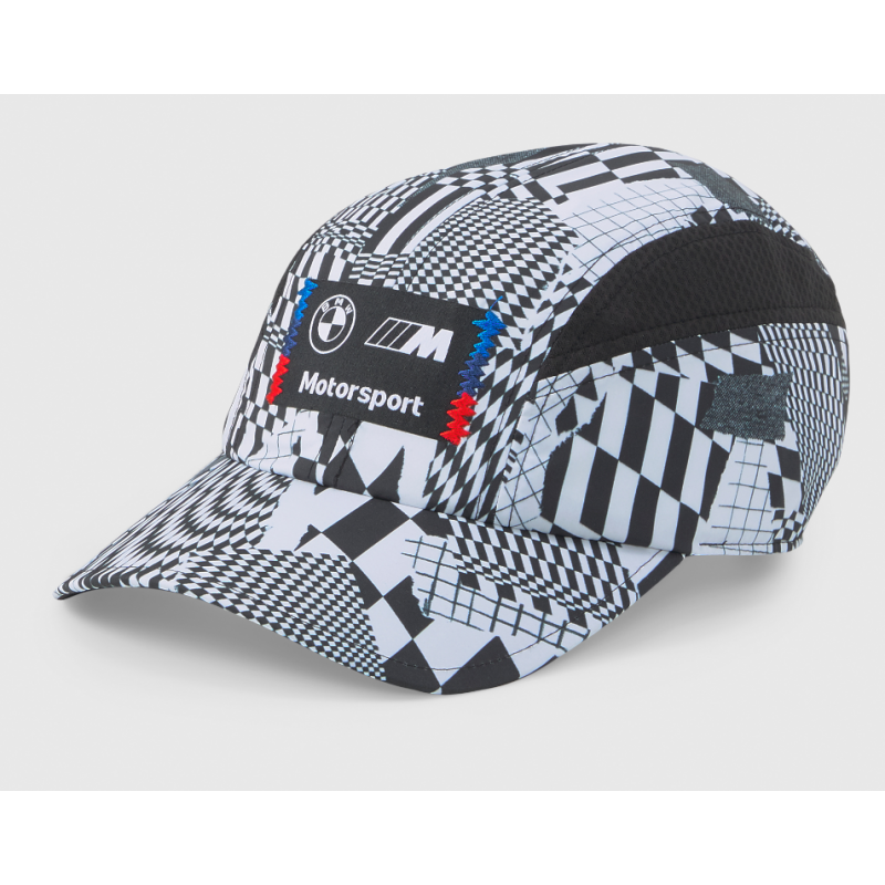 Casquette BMW Motorsport blanche BMW Motorsport inscrit sur le devant Logo  BMW a gauche M de motorsport a droite