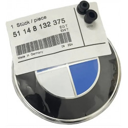 Logo de capot / coffre Noir - 82mm - 51148132375 - pour BMW