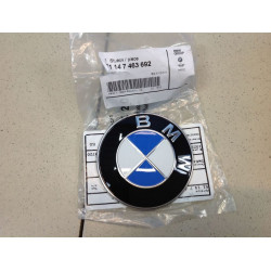 Logo bmw 2 pieces 82 MM ET 74 MM capot coffre emblème badge sigle