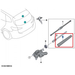 Cache de bras d`essuie-glace d`origine BMW (61617248409)