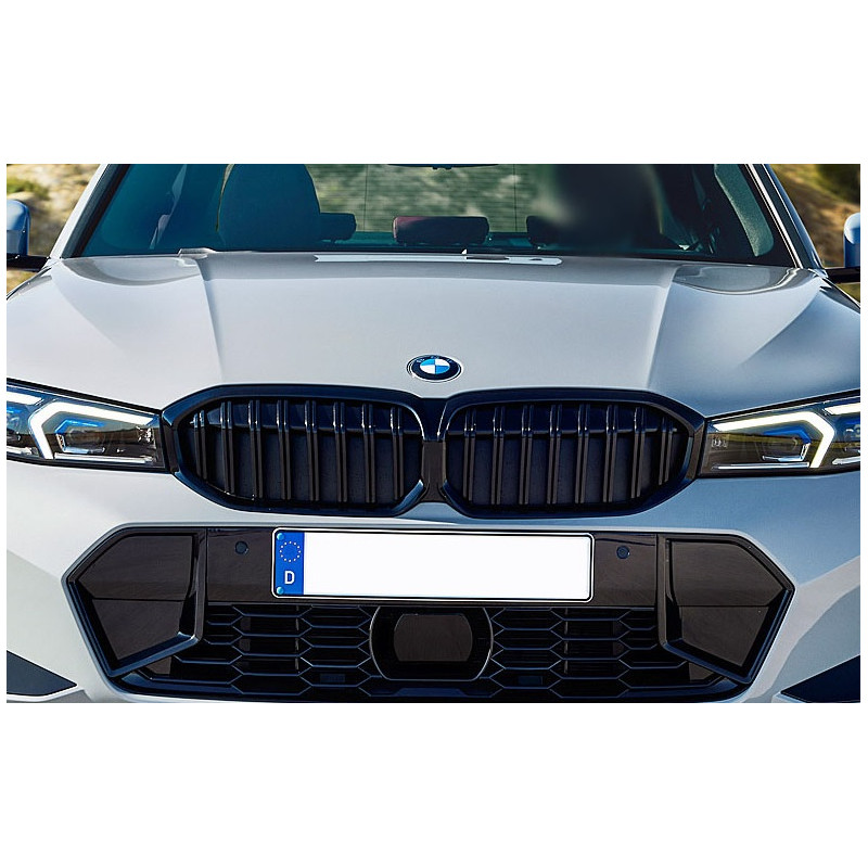 GRILLE CAPOT AVANT DROITE BMW E46 4P 01 - BMW SERIE 3 E46