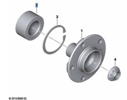Kit Roulement Roue Avant ATEC Pour BMW Série 5 E39, Touring E39, Z8 E52 - Avec Moyeu