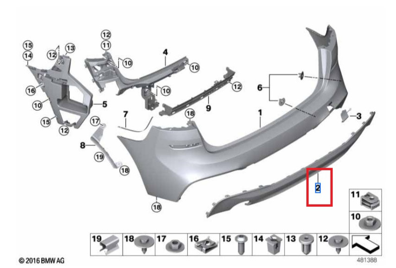 Feu Arrière Droit JOHNS Pour BMW 2 Active Tourer F45 - Neuf, Compatible Avec Plusieurs Modèles