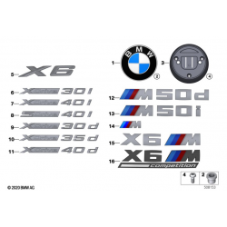 Logo de porte / HAYON BMW...