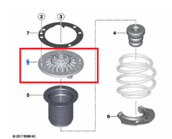 Kit De Réparation SWAG - Palier D'appui Jambe De Suspension (coupelle) Pour Citroën C5, Peugeot 407/508