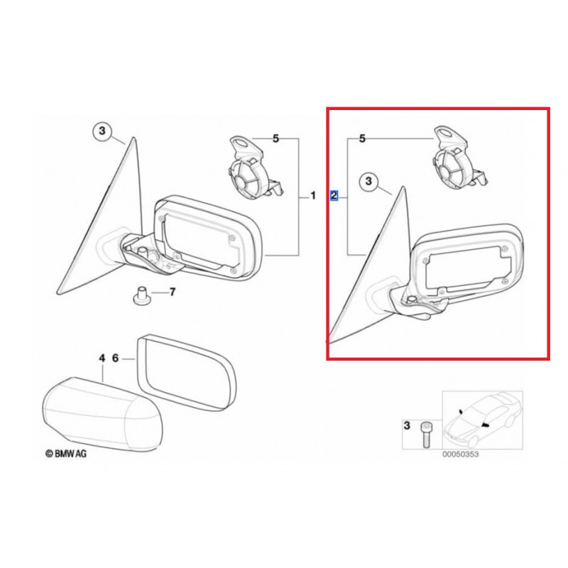 A-Premium Rétroviseur Latéral – Compatible Avec Les Modèles Chevy & GMC