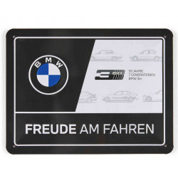 Plaque métallique BMW 3...