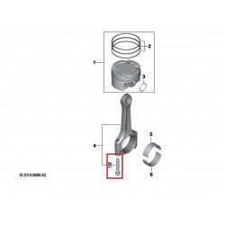 Jeu de 4 vis de bielle...