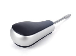 Pommeau de sélecteur de boîte automatique gainé cuir avec insert décoratif titane BMW X5 E53