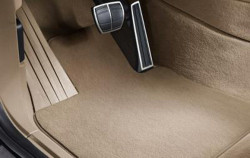 Jeu de tapis de sol beige en Velours BMW X5 E70