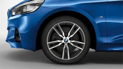 Jante alliage 18" style 486 M à rayons doubles, bicolores pour BMW Série 2 Active Tourer (F45) Gran Tourer (F46)