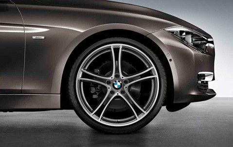 Jante Style 361 à rayons doubles, bicolore, « Ferricgrau »/poli pour BMW Série 3 F30 F31