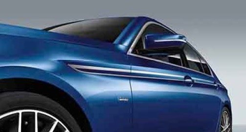 Feuille décorative argent pour BMW Série 5 G30 G31