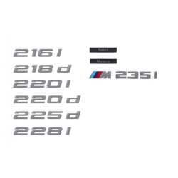 Logo de coffre et porte pour BMW Série 2