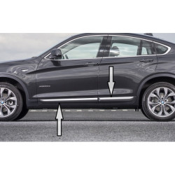 Moulures de bas de porte finition Xline pour BMW X4 F26