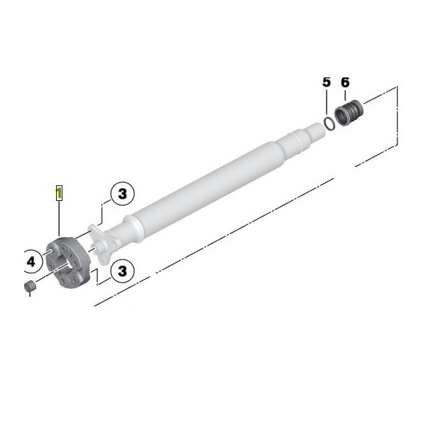 Flector de pont arrière pour BMW Série 7 F01 F02 G11 G12