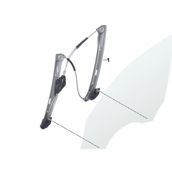 Lève-glace électrique AV gauche (avec moteur) pour BMW Série 1 E81 E87 F20 F21