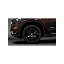 Jante 20" style 491 à rayons en étoile, bicolores noir brillant, polies BMW X6