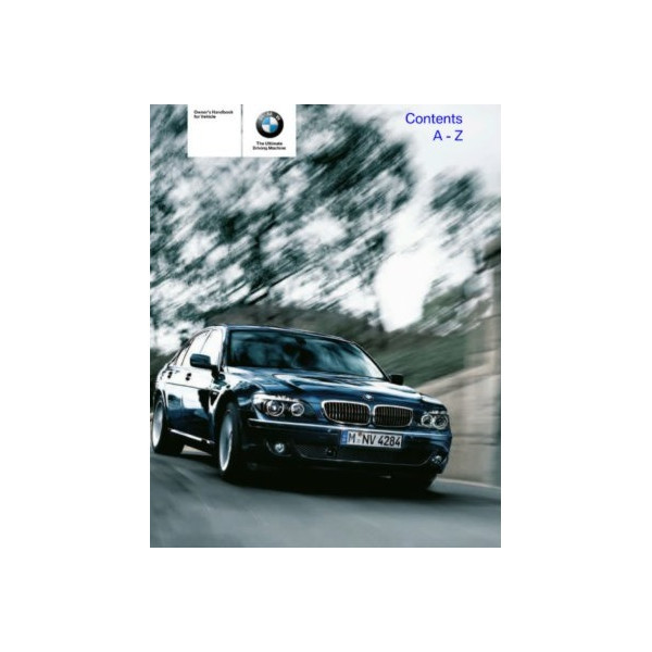 Notice d'utilisation du véhicule pour BMW Série 7 E65 E66