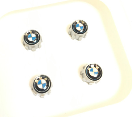 Lot De 4 Bouchons Valve Pneu + Porte-Clés Pour BMW M Series - Accessoires Voiture Élégants Anti-Poussière