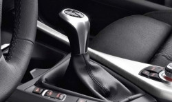 Pommeau de levier de vitesses BMW gainé cuir avec insert décoratif chromé pour BMW Série 3 F30 F31 F34 GT
