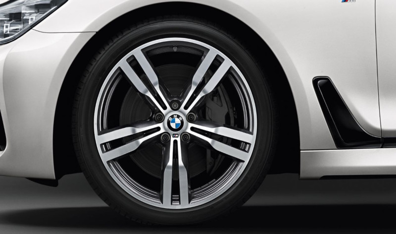 Jante 20" style 648 M à rayons doubles, bicolores « Orbitgrey », polies pour BMW Série 6 Gran Turismo G32
