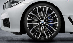 Jante 21" style 687 polie brillant à rayon en V pour BMW Série 7 G11 G12