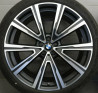 Jante 22" en alliage léger à rayons en V style 746l pour BMW X5 G05