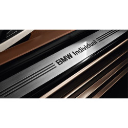 Barres de seuil avant gauche et droite BMW "INDIVIDUAL" pour BMW Série 4 F32 F33 F36