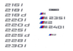 Logo de coffre pour BMW Série 2