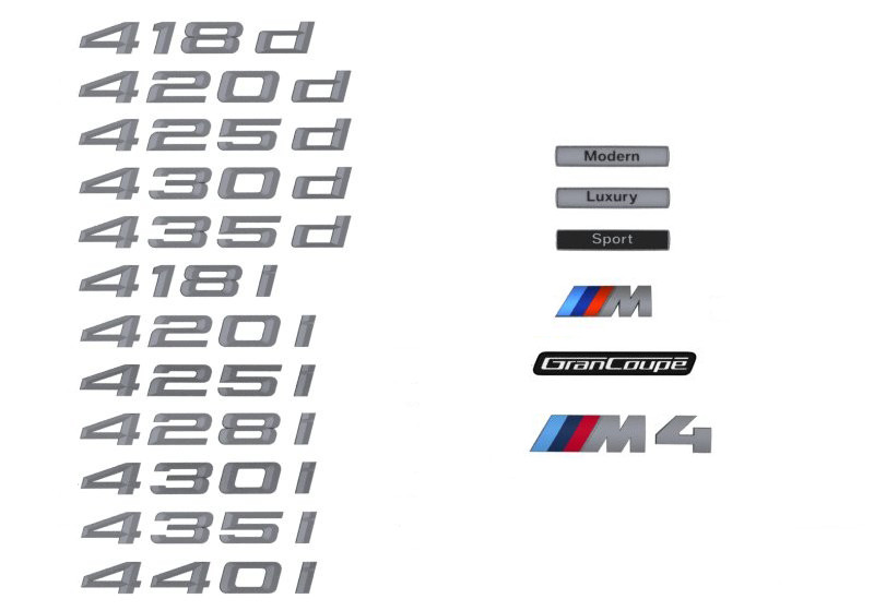 Logo de coffre pour BMW Série 4