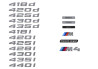 Logo de coffre pour BMW Série 4
