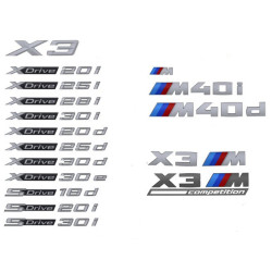 Logo de coffre pour BMW X3