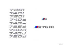 Logo de coffre pour BMW Série 7