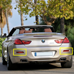 Catadioptre de pare-chocs ARRIERE (coté au choix) pour BMW Série 6 Cabriolet F12 et Coupé F13
