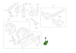 Renforcement de support moteur droit pour BMW Série 6 G32