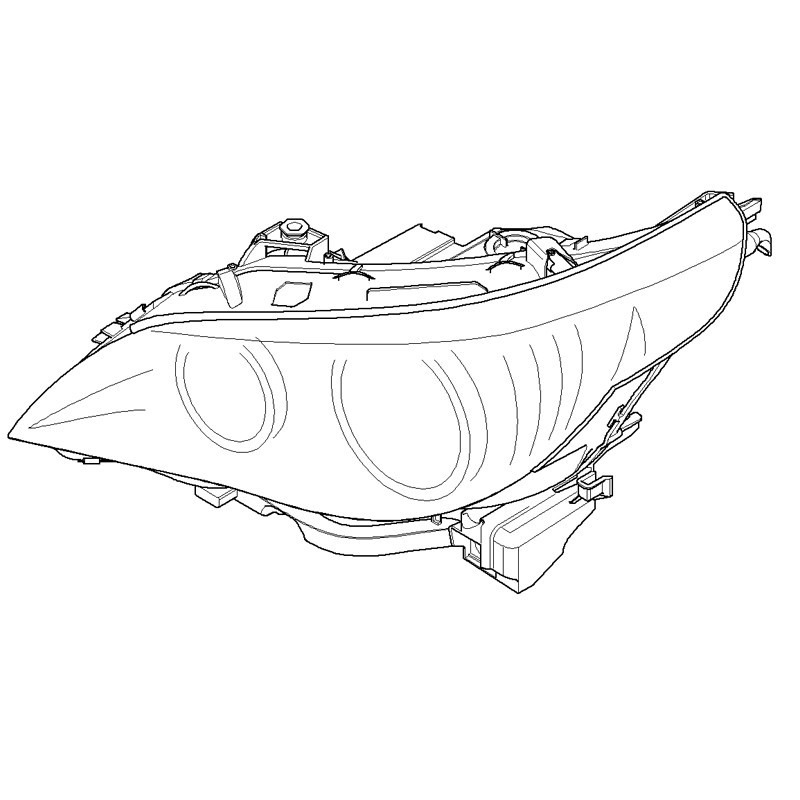 Projecteur AHL-xénon (coté au choix) pour BMW X6 E71 E72