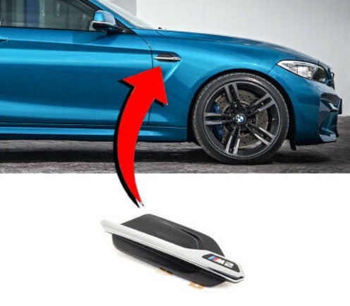 Cache décor d'aile M - Chrome (coté au choix) pour BMW M2 F82