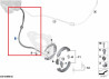 Câbles frein de stationnement (gauche et droit) pour BMW X5 E70 X6 E71