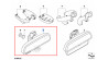 Rétroviseur intérieur manuel / LED pour BMW Série 3 E90 E91 E92
