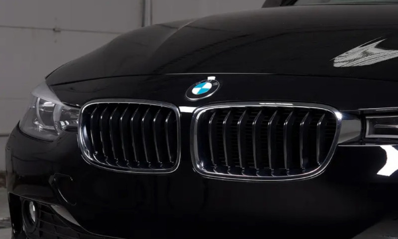 HZTWFC Grilles De Calandre Sport Grilles De Rein Noir Mat Double Latte Pour BMW Série 3 F30 F31 F35 2012-2018