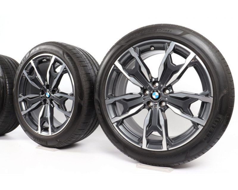 Roues complètes été 20" style 787M rayons doubles pour BMW X3 G01