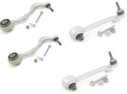 Kit de réparation tirants de chasse et bras transversaux ESSIEU AVANT avant pour BMW Série 1 E81 E82 E87 E88