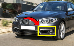 Grilles de pare-choc "Urban" (deux cotés) pour BMW Série 1 F20 F21 LCI (phase 2)