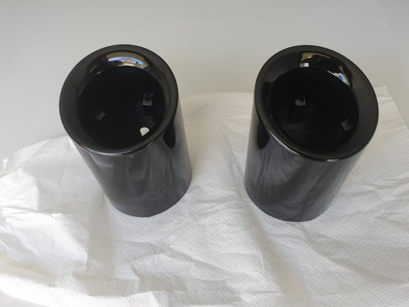Embouts d'échappements noirs BMW X4 F26 (40i uniquement)