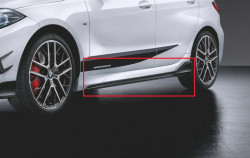 Recouvrements bas de caisse noir brillant M PERFORMANCE (deux cotés) pour BMW Série 1 F40