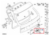 Serrure couvercle de coffre arrière pour BMW X5 E70